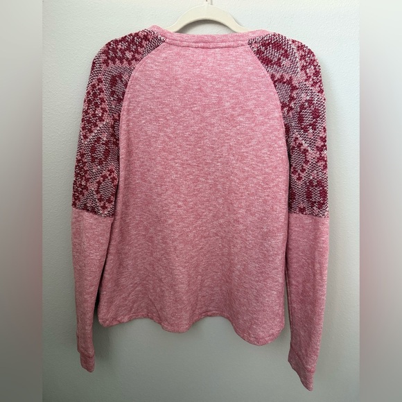 Roxy Heathered Pink Pullover Sweater - Picture 5 of 7